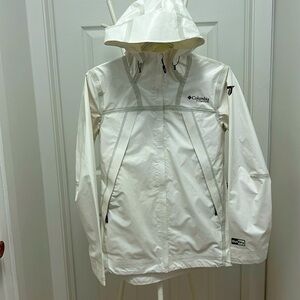 Columbia rain jacket XS WHITE